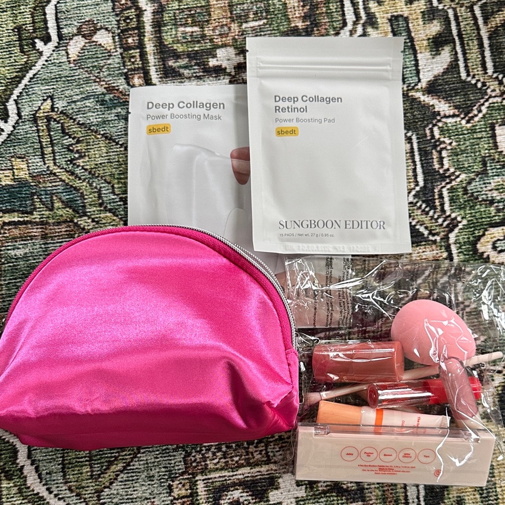 Ulta Beauty bag + collagen face mask